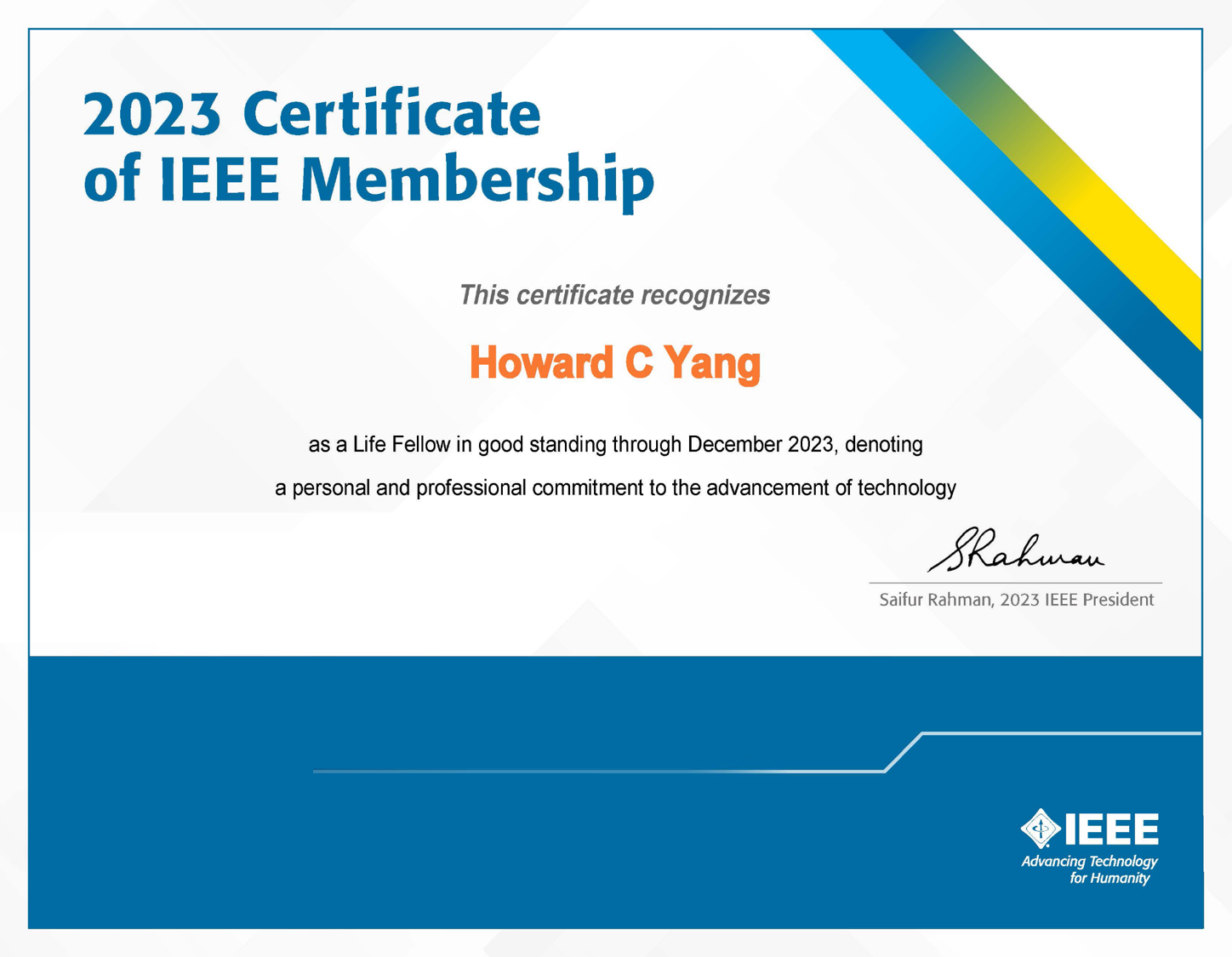 IEEE Life Fellow